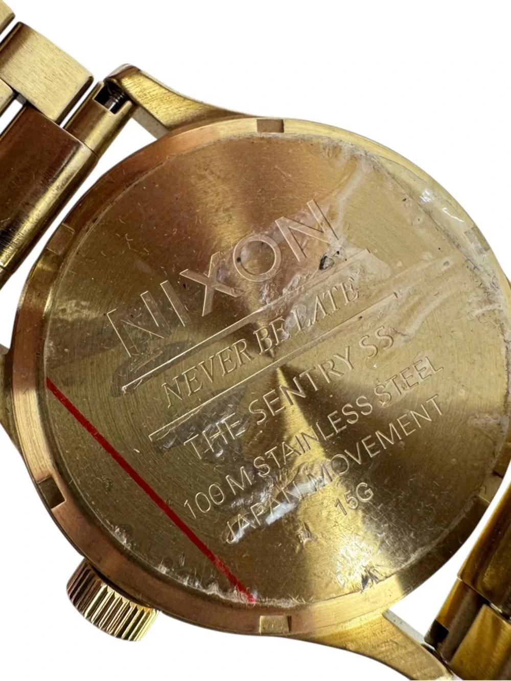 Nixon Sentry Stainless Steel Date All Gold‎ Needs Battery